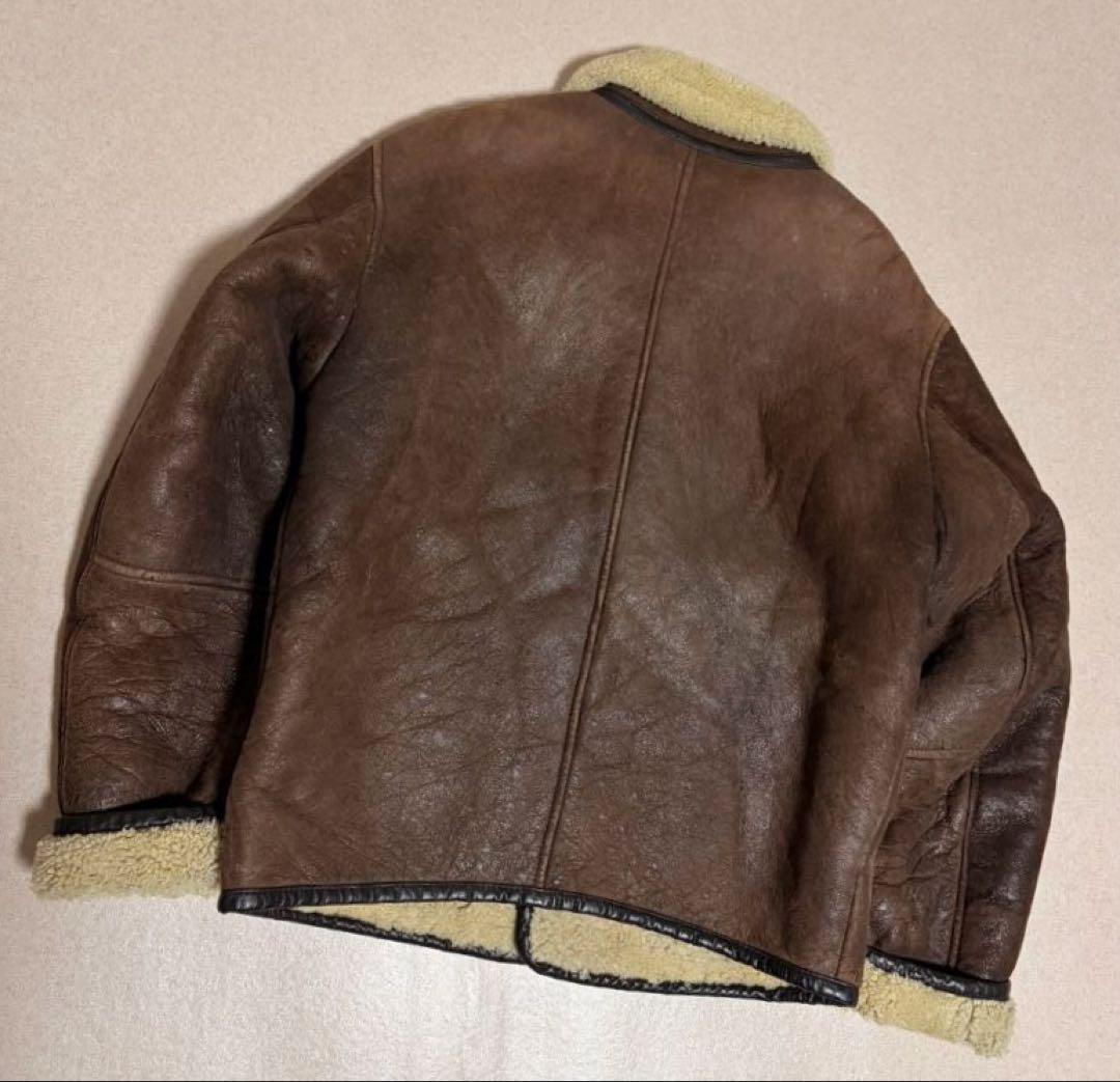 OUR PRIDE シープスキン リアルムートン B-3 レザージャケット 短丈