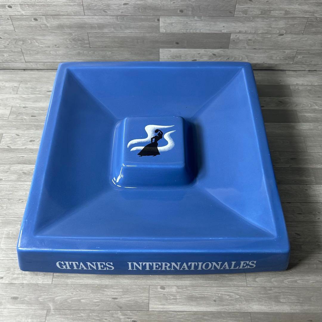 現地フランス購入品 Gitanes ジタン 灰皿 四角