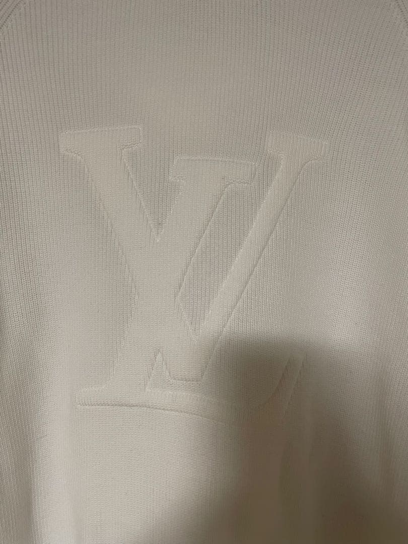 Ree　美品　Louis Vuitton ホワイト ニットパーカー　メンズ