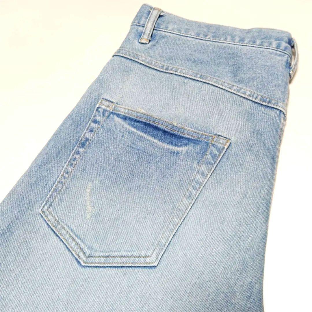 フレームワーク2024 デニムストレートパンツ38ライトブルー レディースワイド