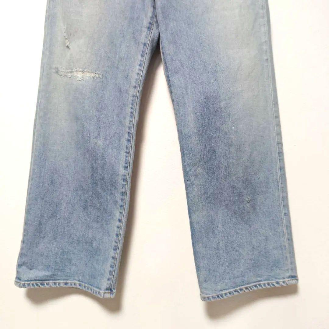 フレームワーク2024 デニムストレートパンツ38ライトブルー レディースワイド
