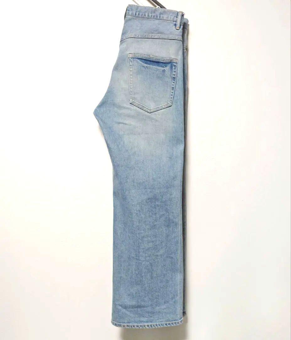 フレームワーク2024 デニムストレートパンツ38ライトブルー レディースワイド