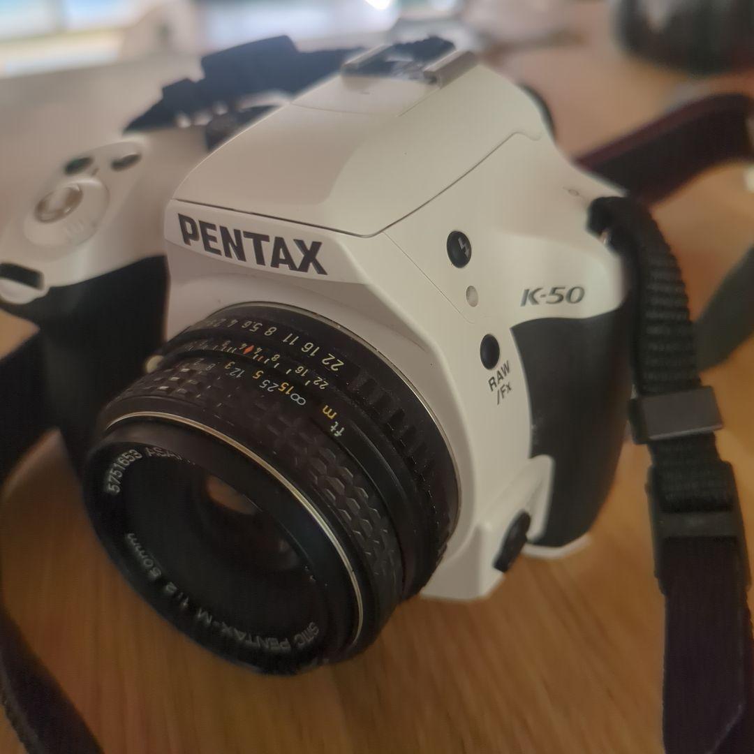 PENTAX K-50 ホワイト 一眼レフカメラ