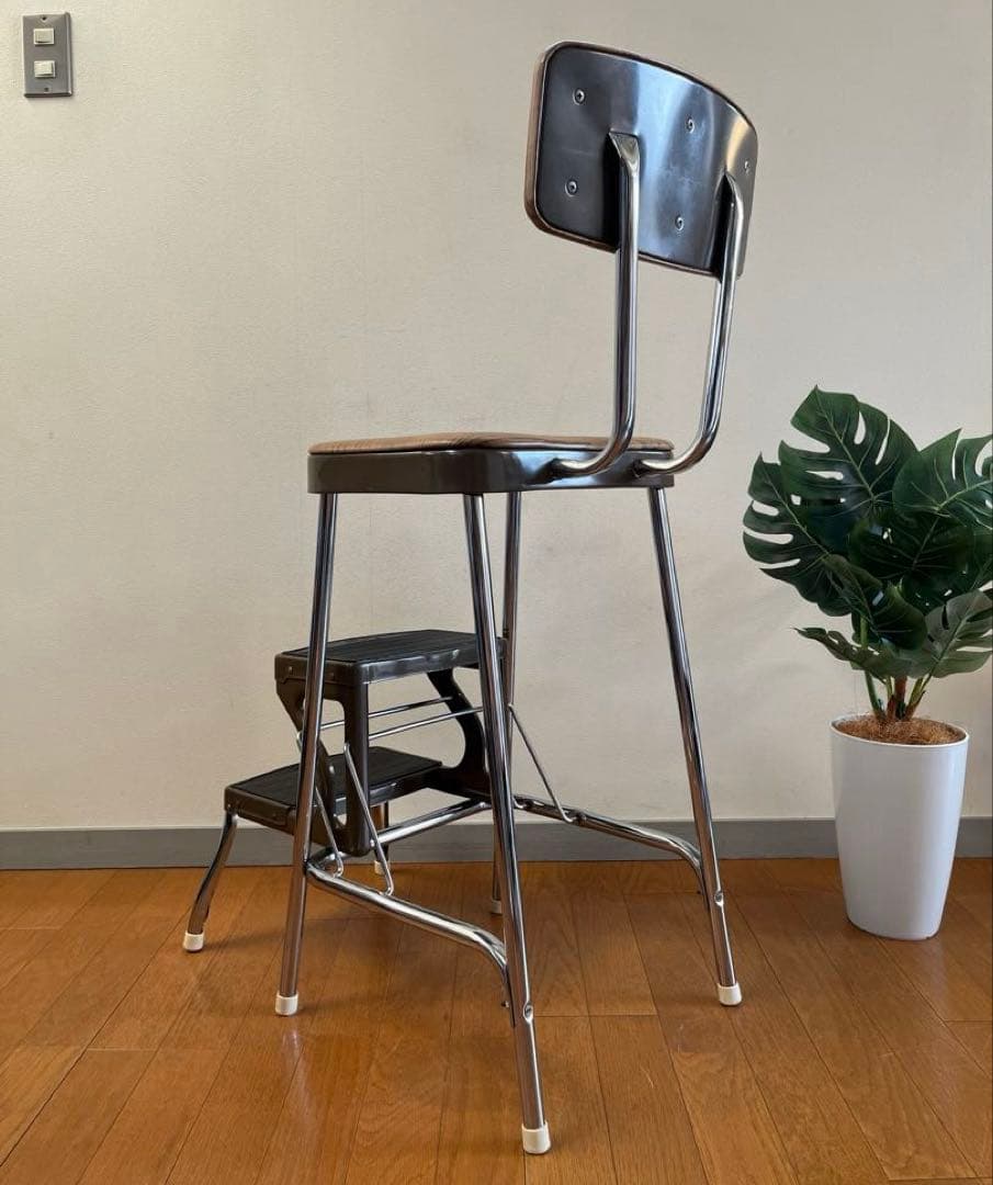 英国　ヴィンテージ　Prestige ステップチェア　ミッドセンチュリー　希少