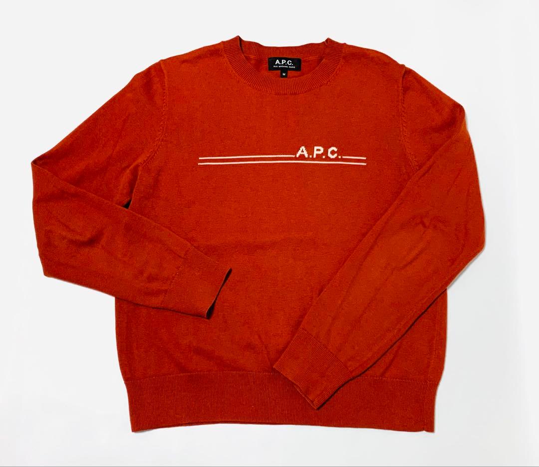 【希少】あいみょん着用！APC ロゴ　カシミヤニットセーター　A.P.C