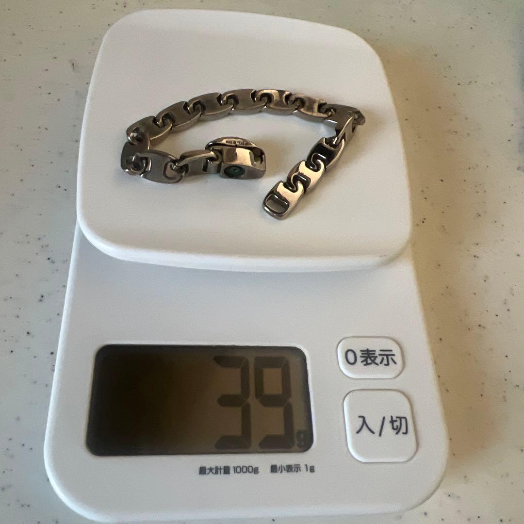 【YUuu】フェラガモ sv925チェーンブレスレット