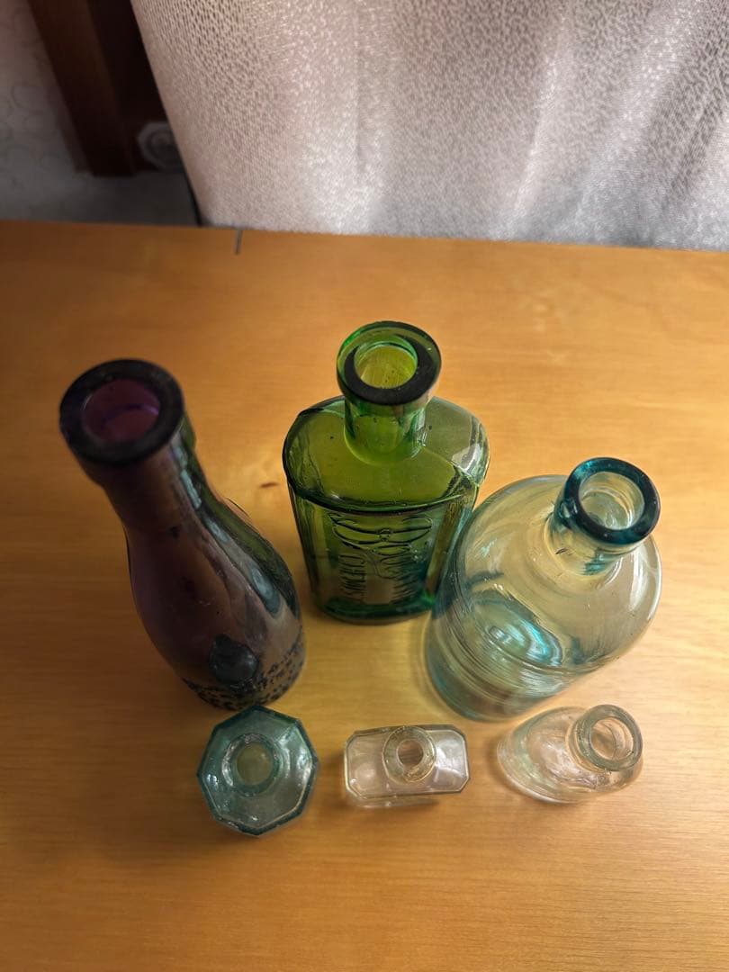 アンティーク　瓶　昭和レトロ　ヴィンテージ　花瓶　ガラス瓶　6個セット