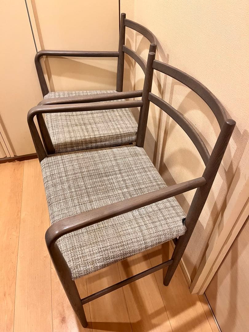 アルフレックス　ルート　 シンプルモダン グレー 椅子 2脚