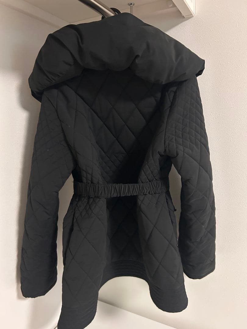 Her lip to Madison Quilted Short Coat 黒