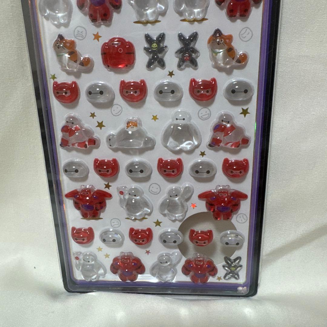 【新品未使用品】ディズニーキャラクター　ボンボンドロップシール　6枚セット