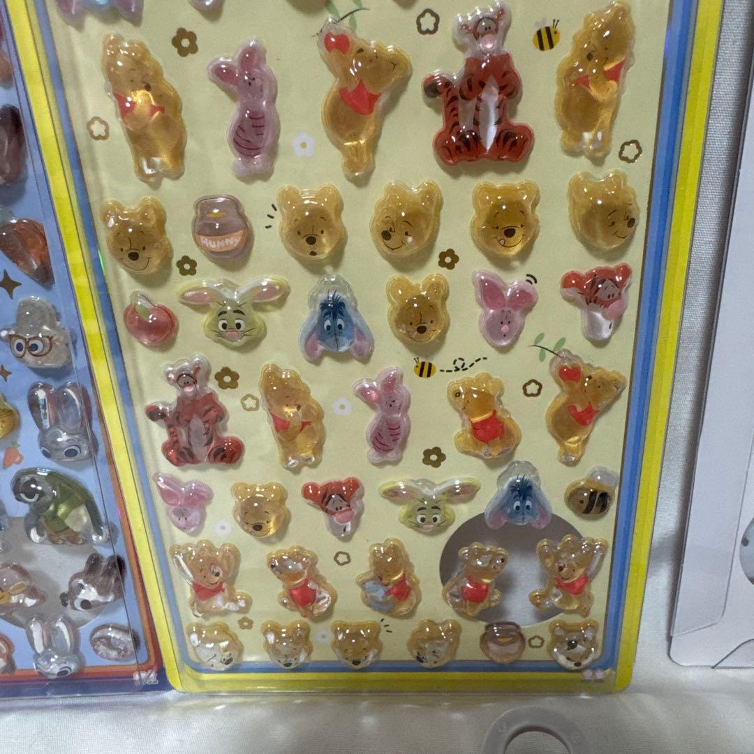 【新品未使用品】ディズニーキャラクター　ボンボンドロップシール　6枚セット