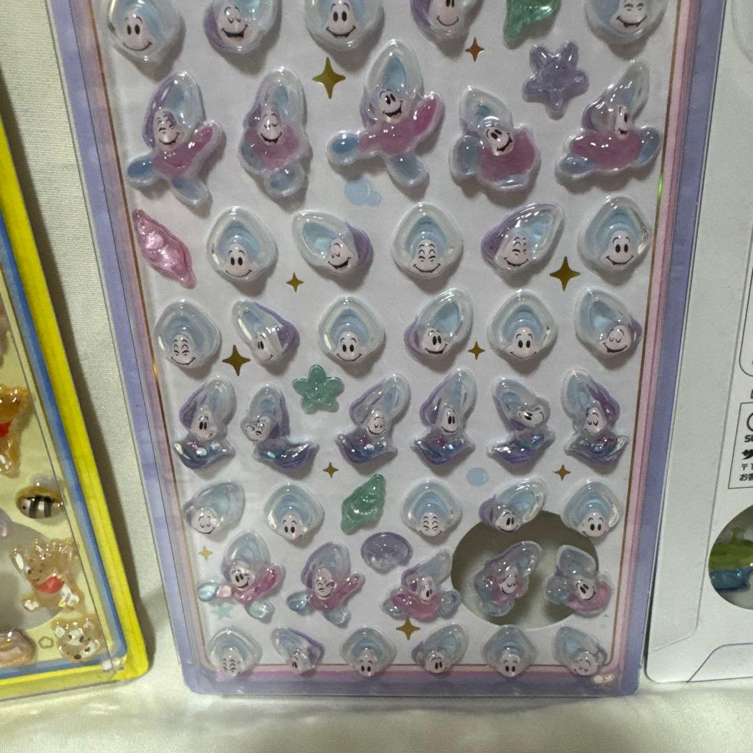 【新品未使用品】ディズニーキャラクター　ボンボンドロップシール　6枚セット