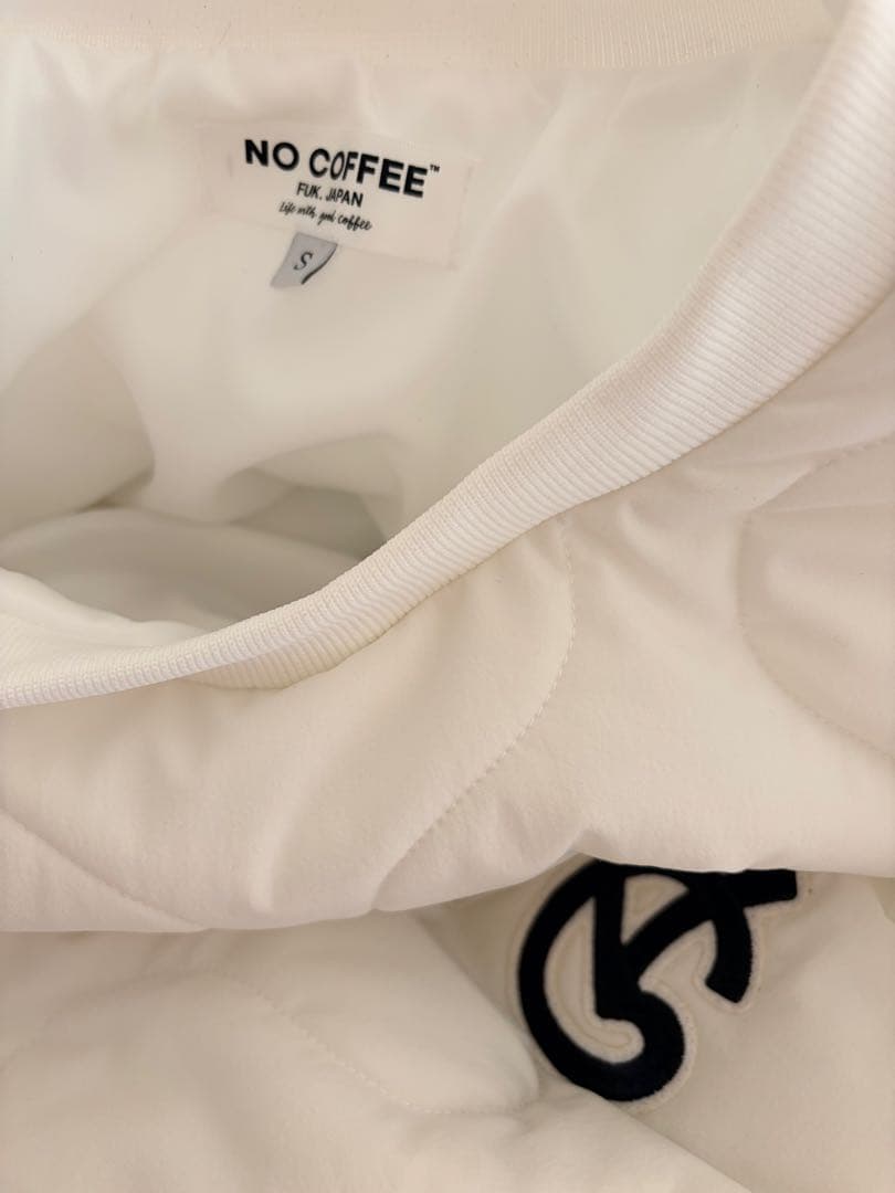 NO COFFEE NO GOLF Sサイズ ホワイトジャケット