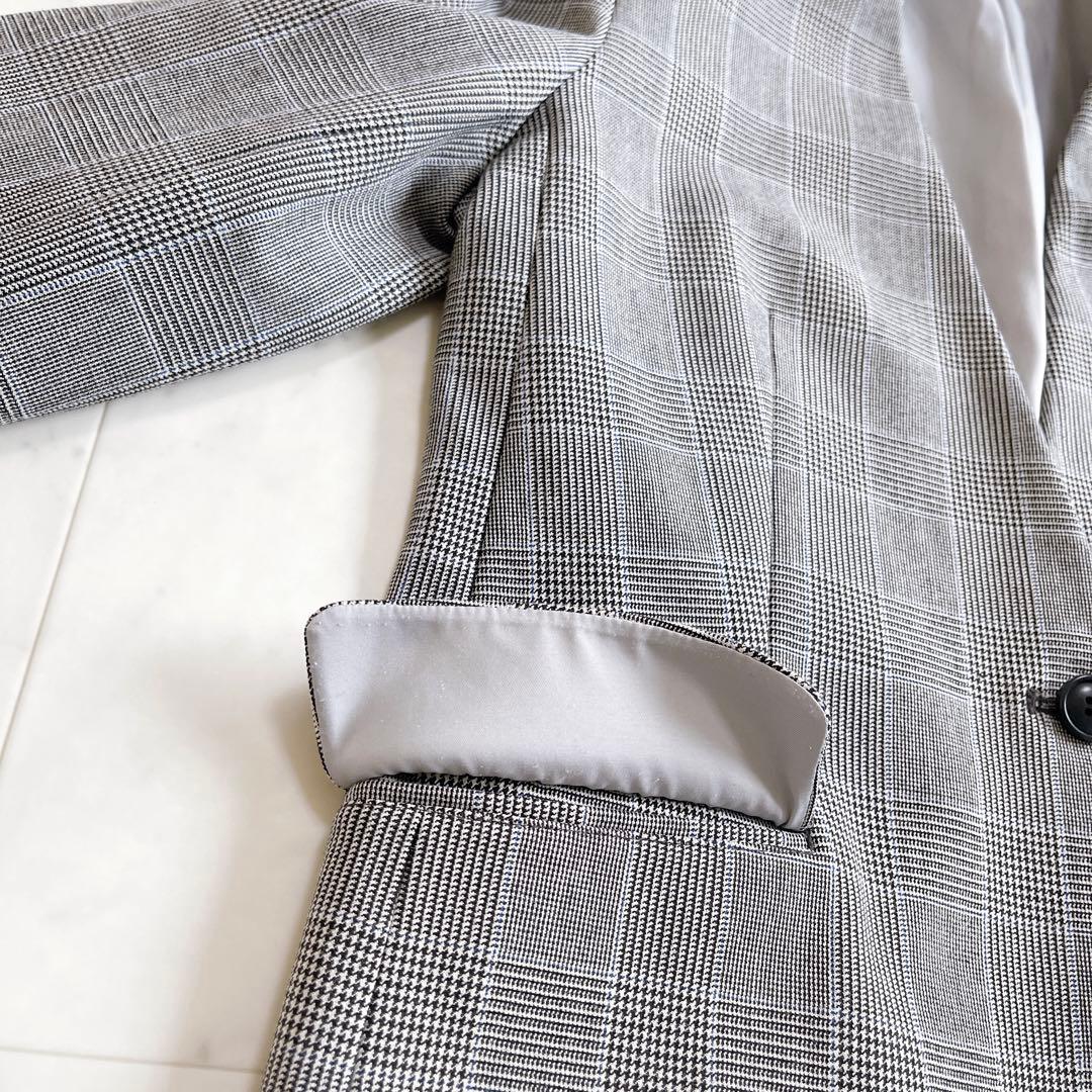 PLST ウォームリザーブカラーレスジャケット&パンツ　セットアップ　チェック