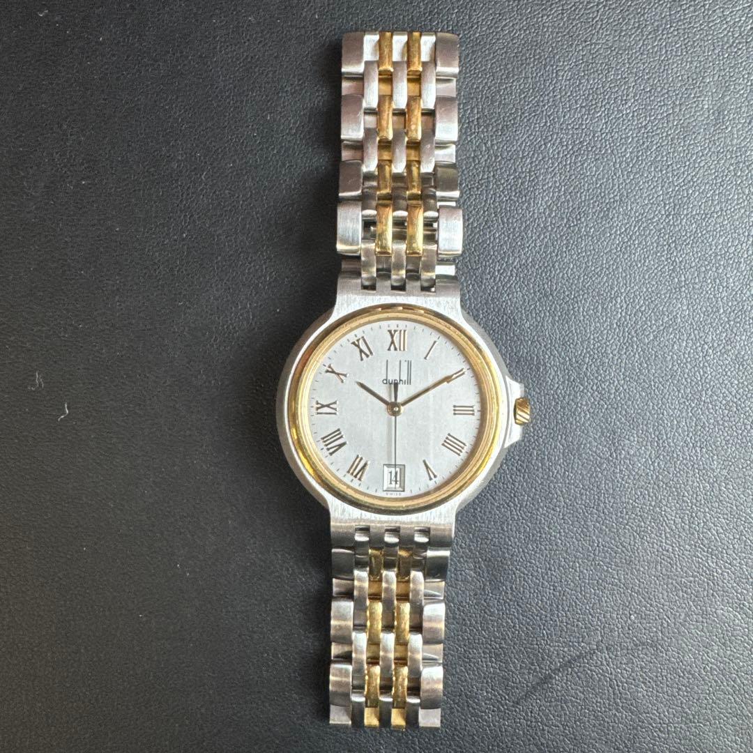 DUNHILL ダンヒル エリート YG×SS クオーツ メンズ 腕時計