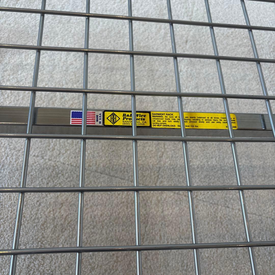 スチールラック・メタルラック PFS 36\" GARMENT RACK Basket Shelf