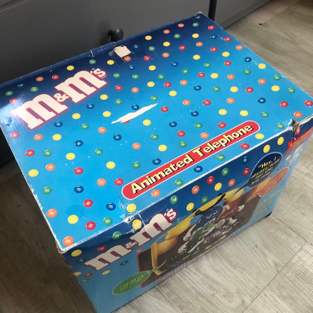 美品希少⭐️日本で繋がるUSA限定ビンテージM&Msフィギュア電話機