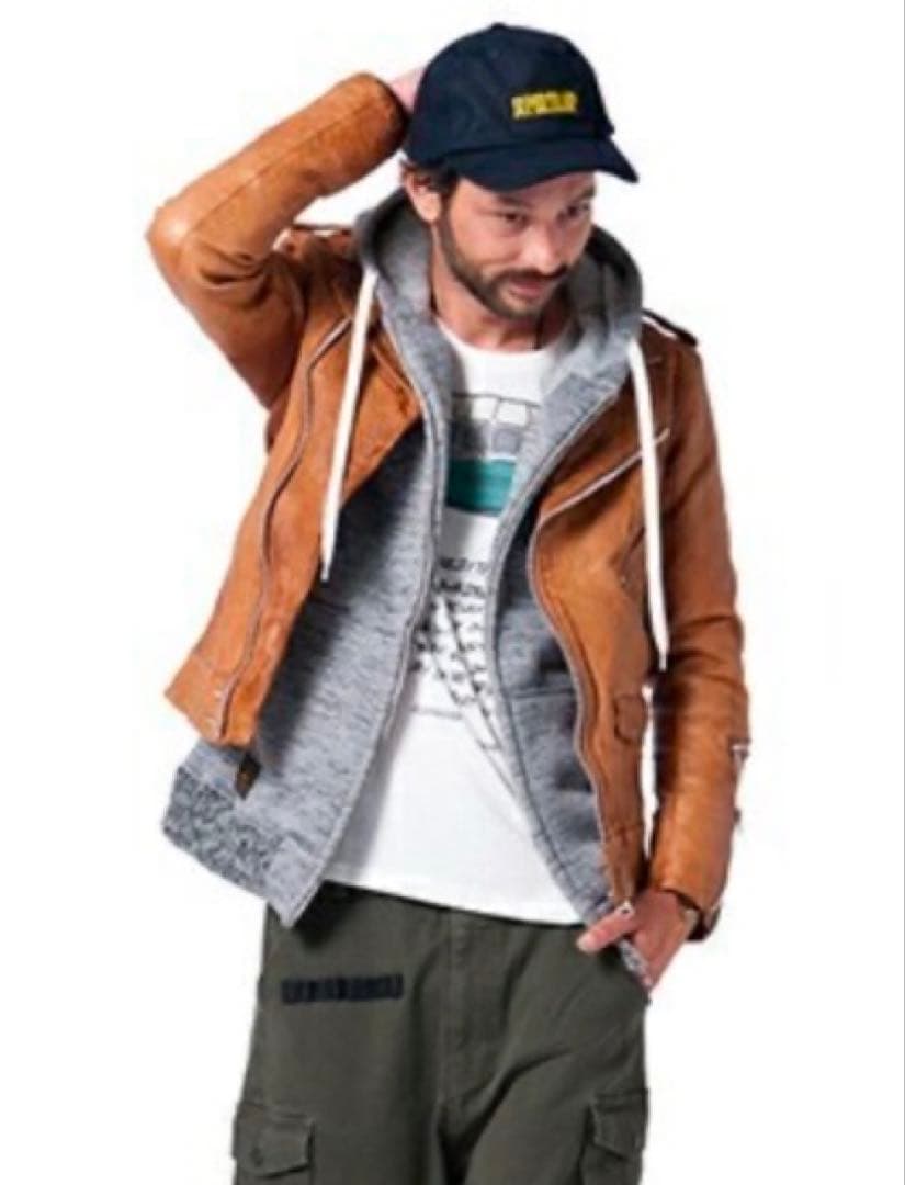 glamb マーロンライダース　レザージャケット　ブラウン　2サイズ