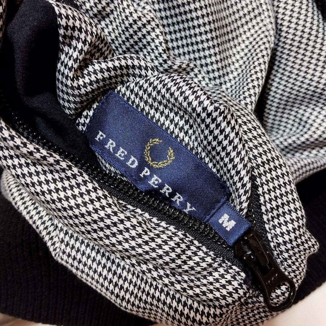 フレッドペリー　リバーシブル　ジャンパー　ブルゾン　キルティング　千鳥格子　M