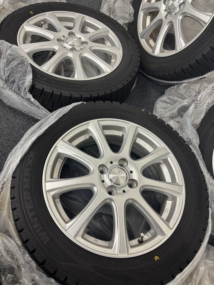 ①【おとーふちゃん】ダンロップ　スタッドレス&ホイール4本セット