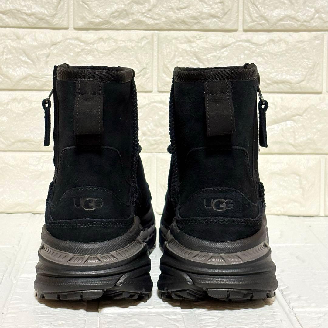 UGG アグ スエード サイドジップ ショートブーツ 黒 ブラック25cm
