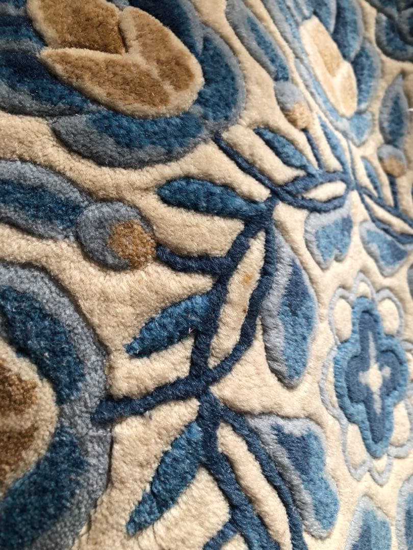 山形緞通 オリエンタルカーペットえびかずら宝相華 80×150