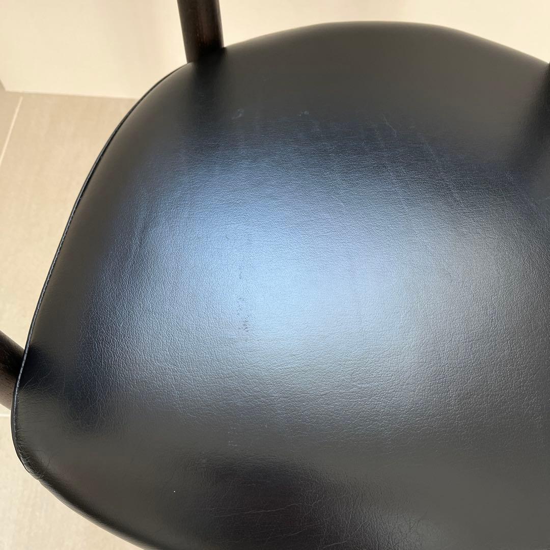 飛騨産業 クレセント アームチェア SG260A 本革レザー