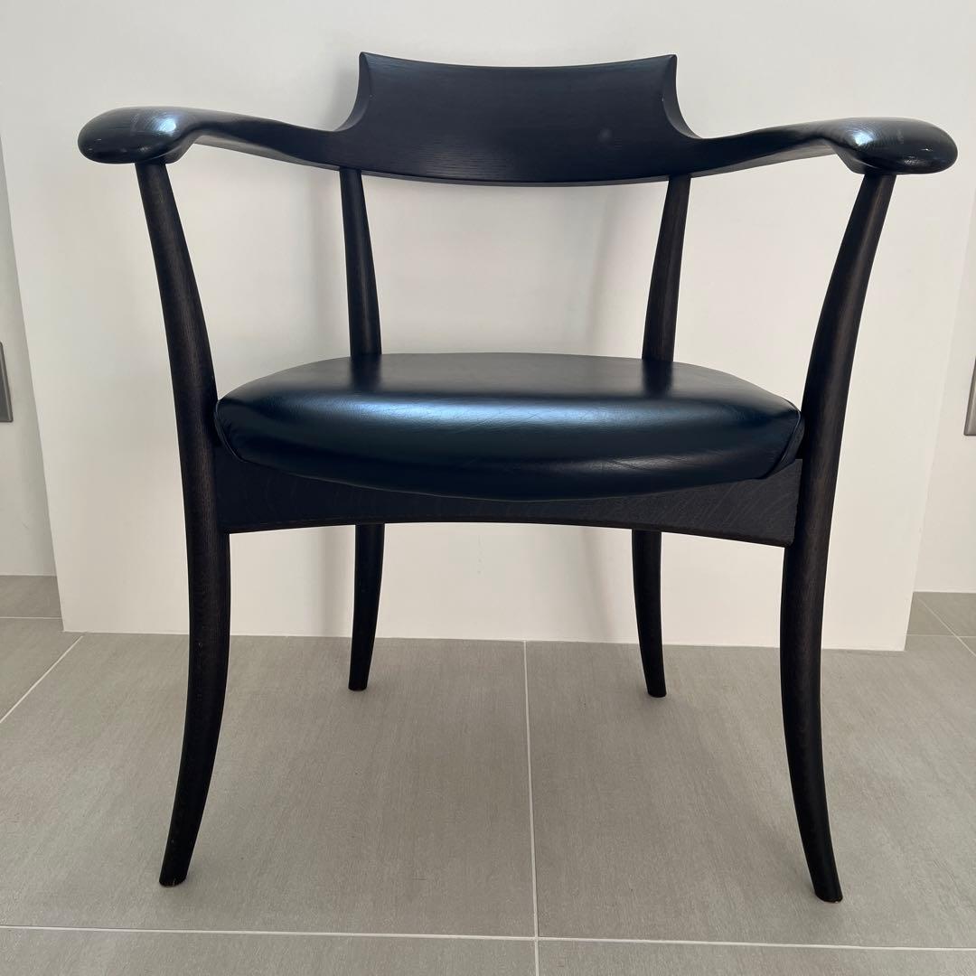 飛騨産業 クレセント アームチェア SG260A 本革レザー