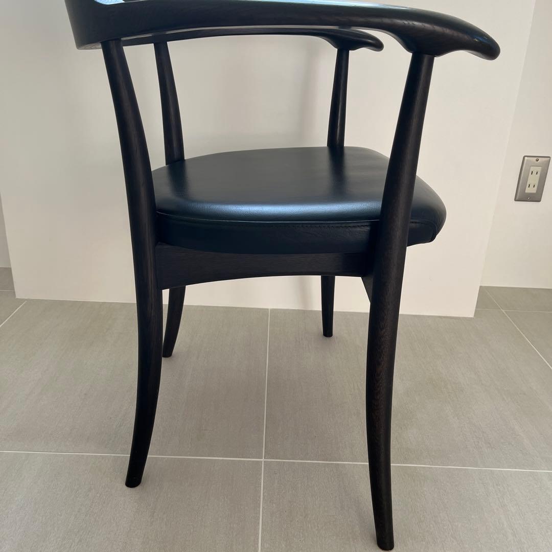 飛騨産業 クレセント アームチェア SG260A 本革レザー