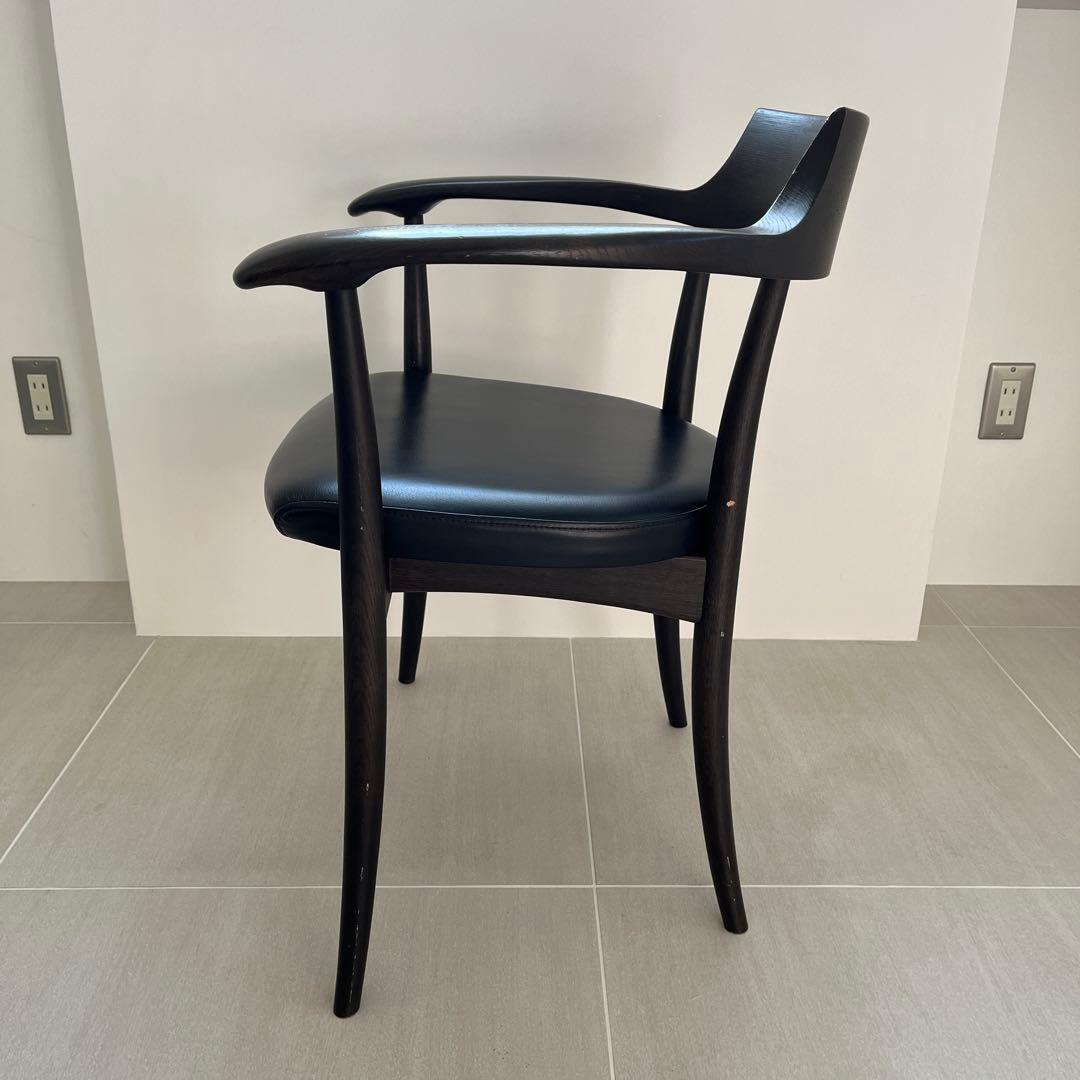 飛騨産業 クレセント アームチェア SG260A 本革レザー