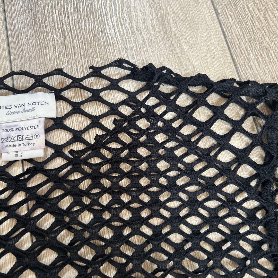 DRIES VAN NOTEN メッシュ ブラック トップス　重ね着