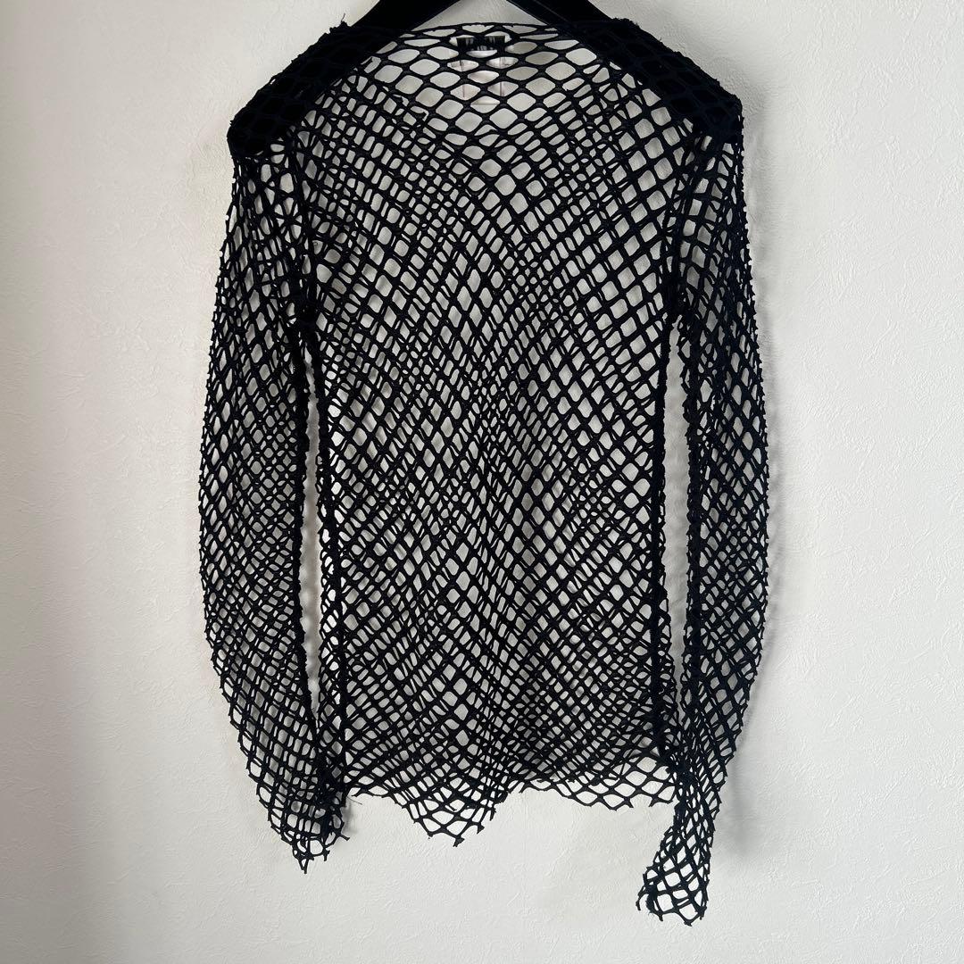 DRIES VAN NOTEN メッシュ ブラック トップス　重ね着