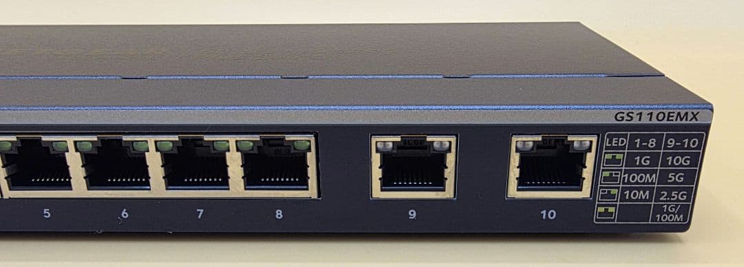 NETGEAR GS110EMX-100JPS 10G対応スイッチングハブ