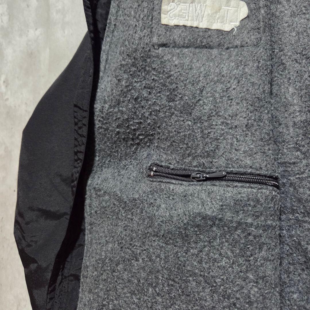 古着90sHollowayブラックウォームアップジャケット星条旗USA黒Army