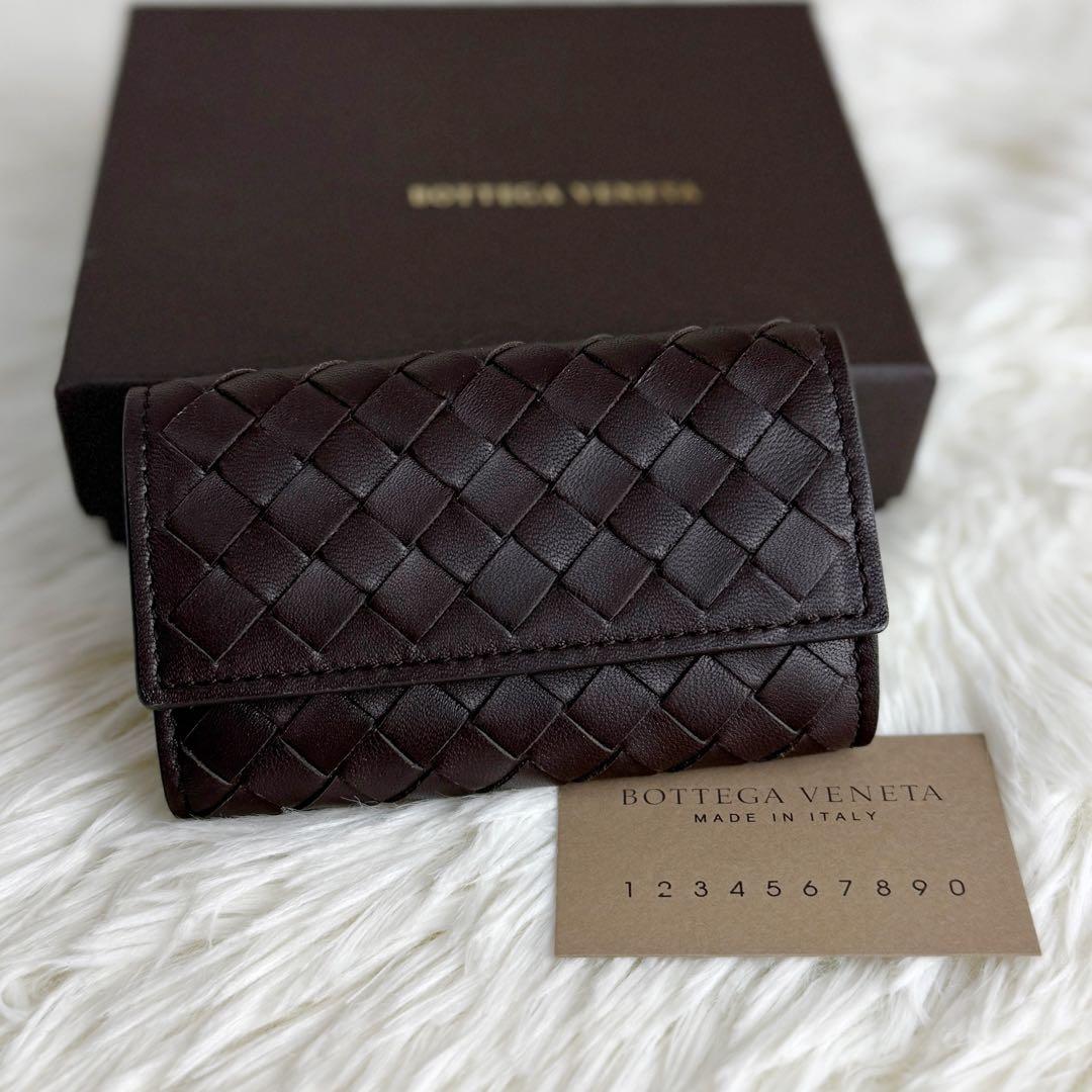 極美品♡保存箱付♡ボッテガヴェネタ イントレチャート レザー ケース 財布