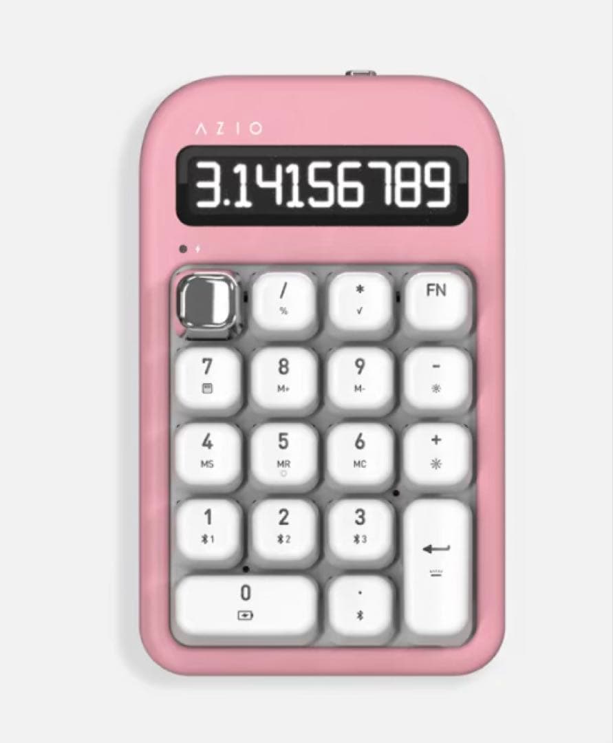 入手困難　AZIO Pink Blossom テンキー　電卓　ピンク　新品
