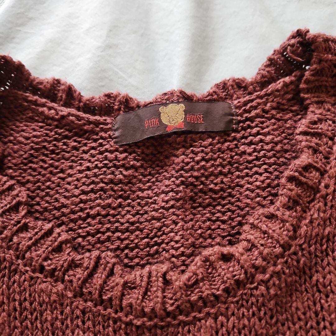 ★ピンクハウス★❤雛菊テディのセーター✨焦げ茶