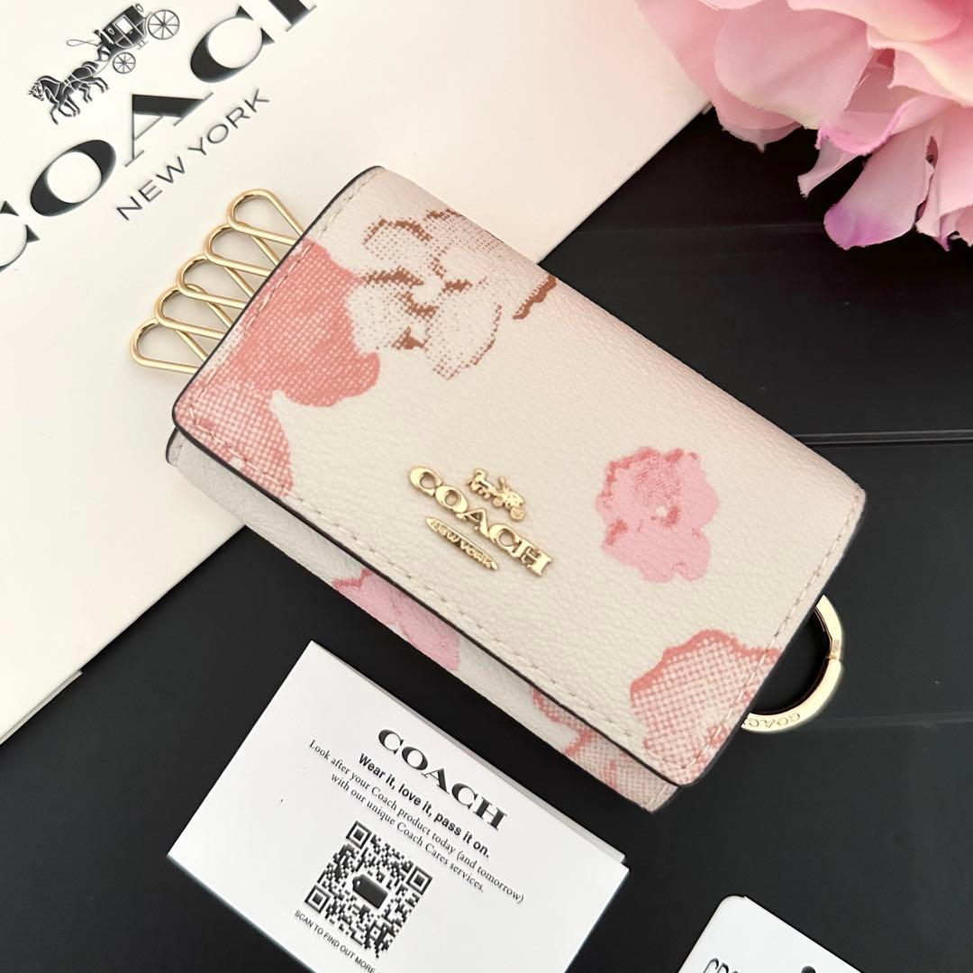 【新品】COACH コーチ★キーケース 花柄