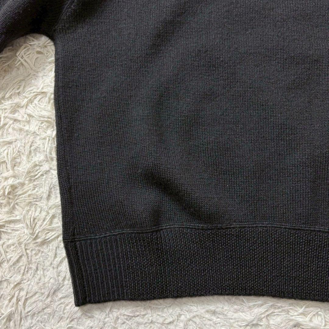 【美品】23AW PURE WOOL ニットプルオーバー 黒