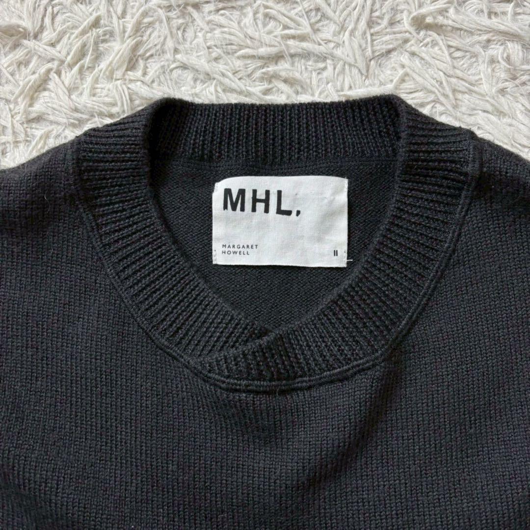 【美品】23AW PURE WOOL ニットプルオーバー 黒