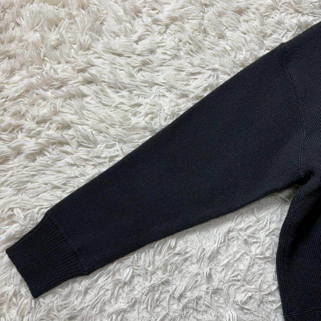 【美品】23AW PURE WOOL ニットプルオーバー 黒