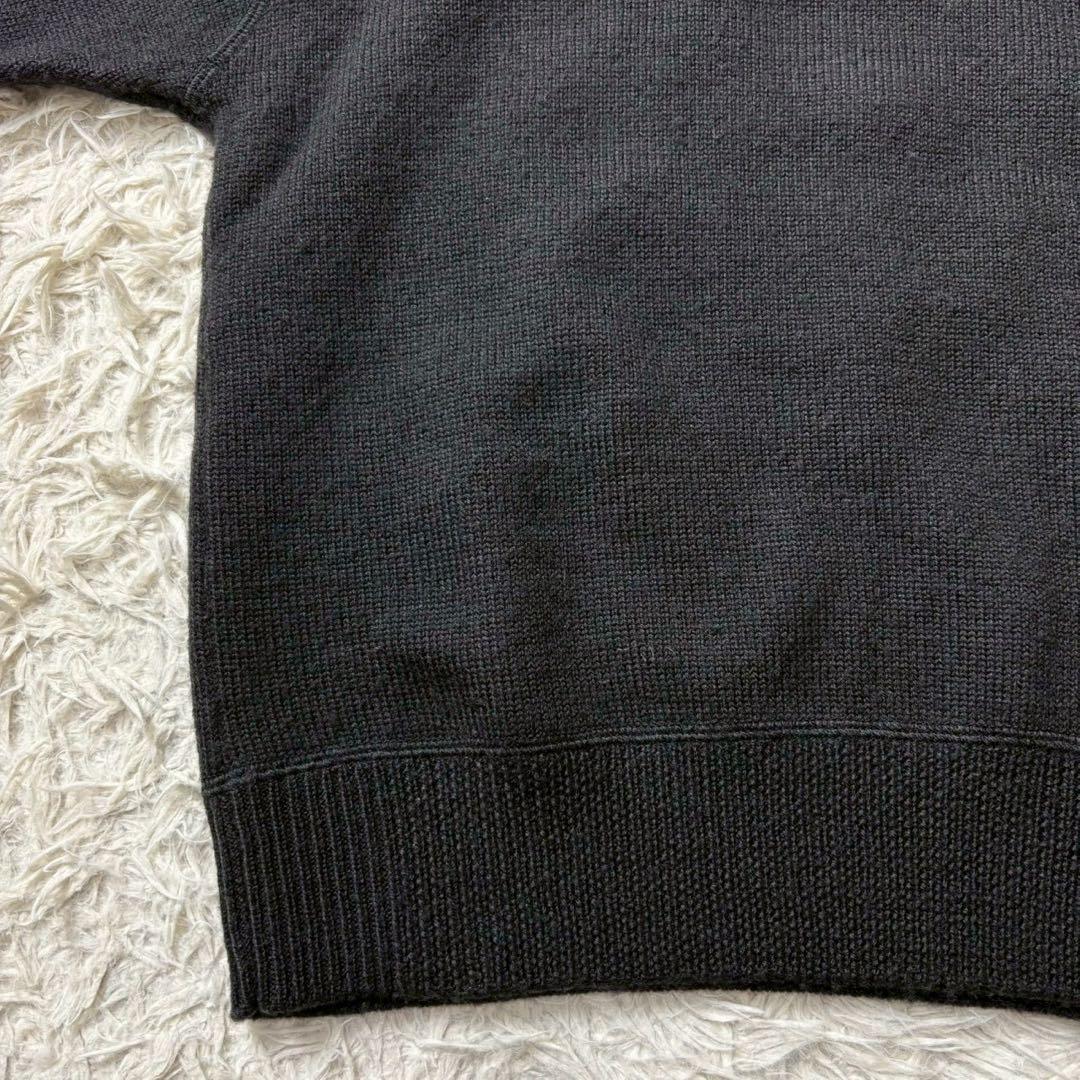 【美品】23AW PURE WOOL ニットプルオーバー 黒