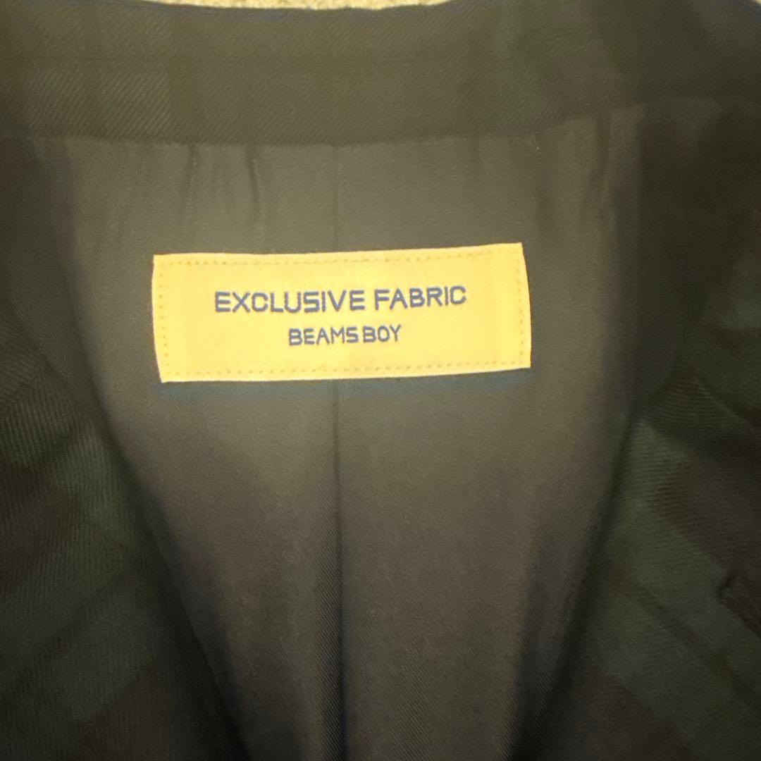 BEAMS BOY チェック柄ビジネススーツ