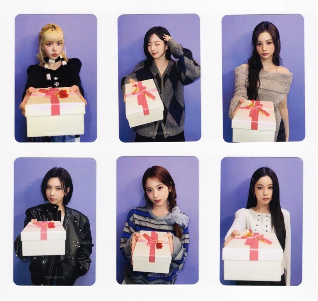 NMIXX 1st makestar 限定 リング 両面トレカ 6枚セット