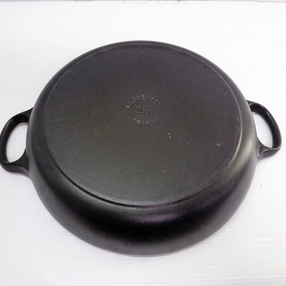 ル・クルーゼ ビュッフェキャセロール 26cm マットブラック