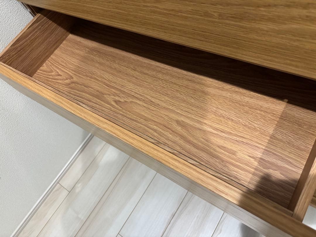 無印良品　ステンレスユニットシェルフ　オーク材