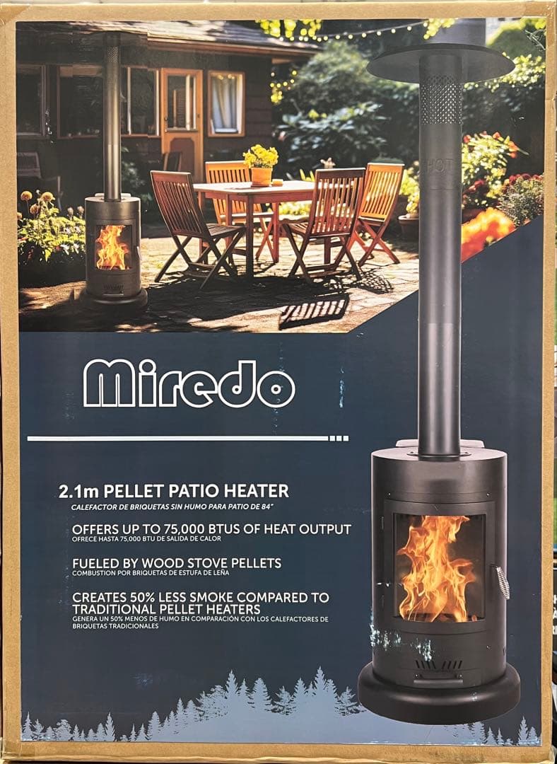 【新品】Miredo 屋外用 ペレットヒーター ペレットストーブ屋外ストーブ