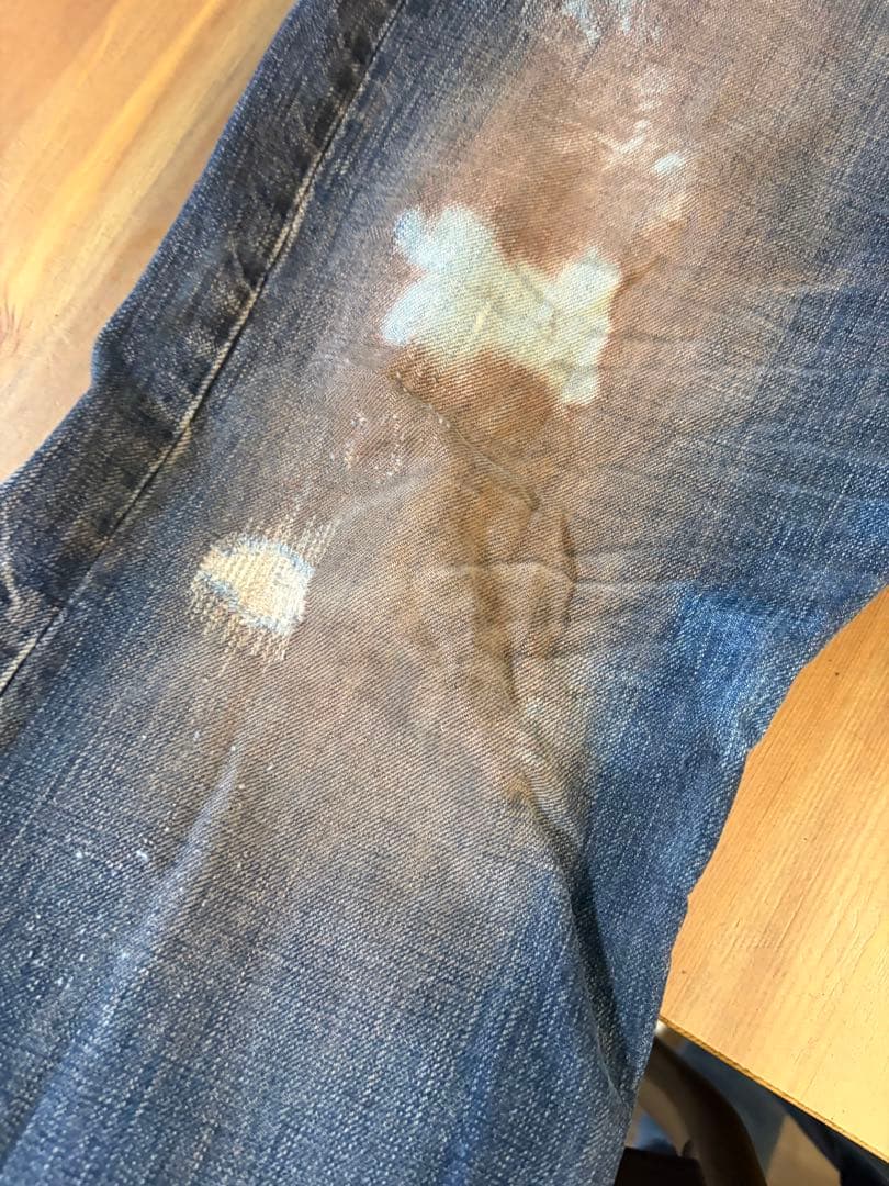 Prps紫製品ダメージ加工 デニム 36ビンテージ