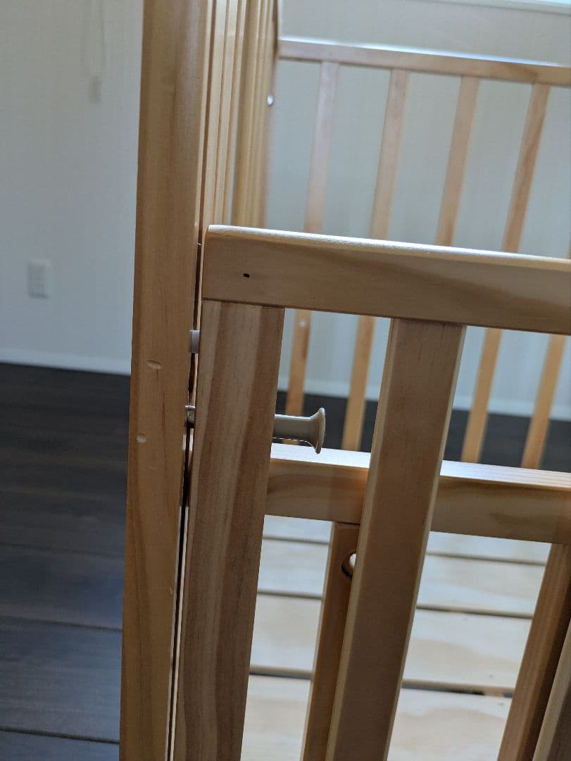 木製ベビーベッド ナチュラルウッド　KATOJI