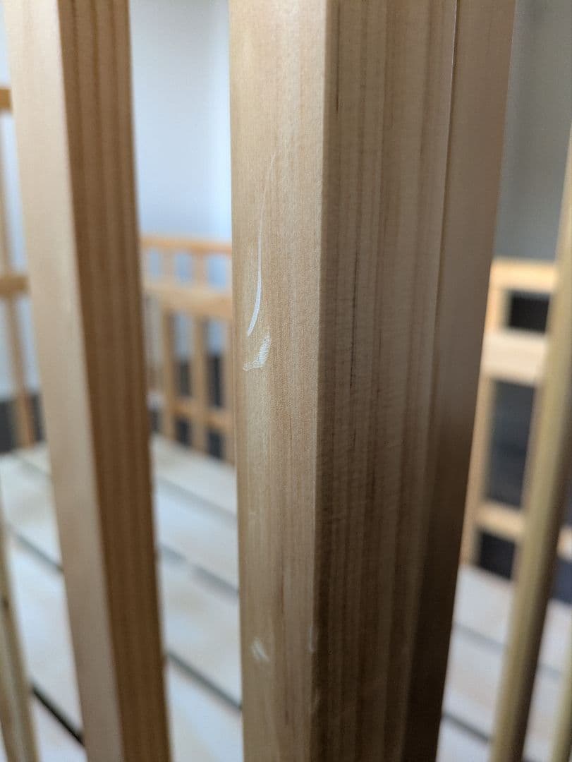 木製ベビーベッド ナチュラルウッド　KATOJI